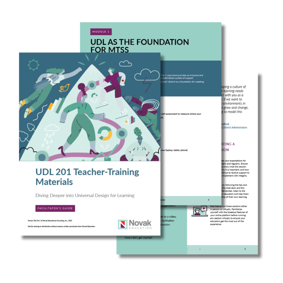 UDL 201 Teacher Training Materials 