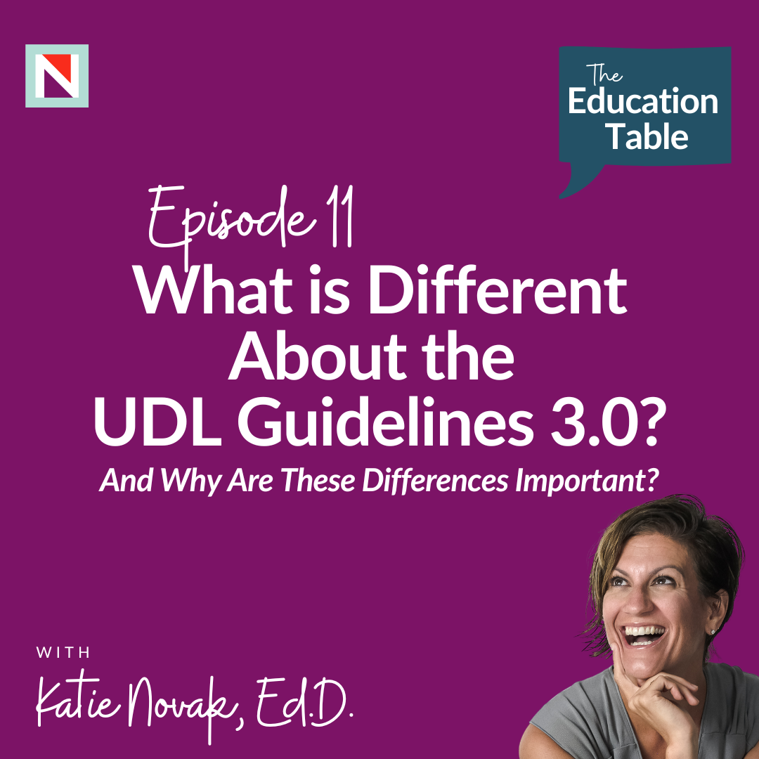 Episode 11 - What is Different About the  UDL Guidelines 3.0